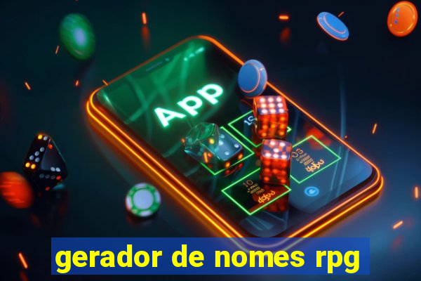 gerador de nomes rpg